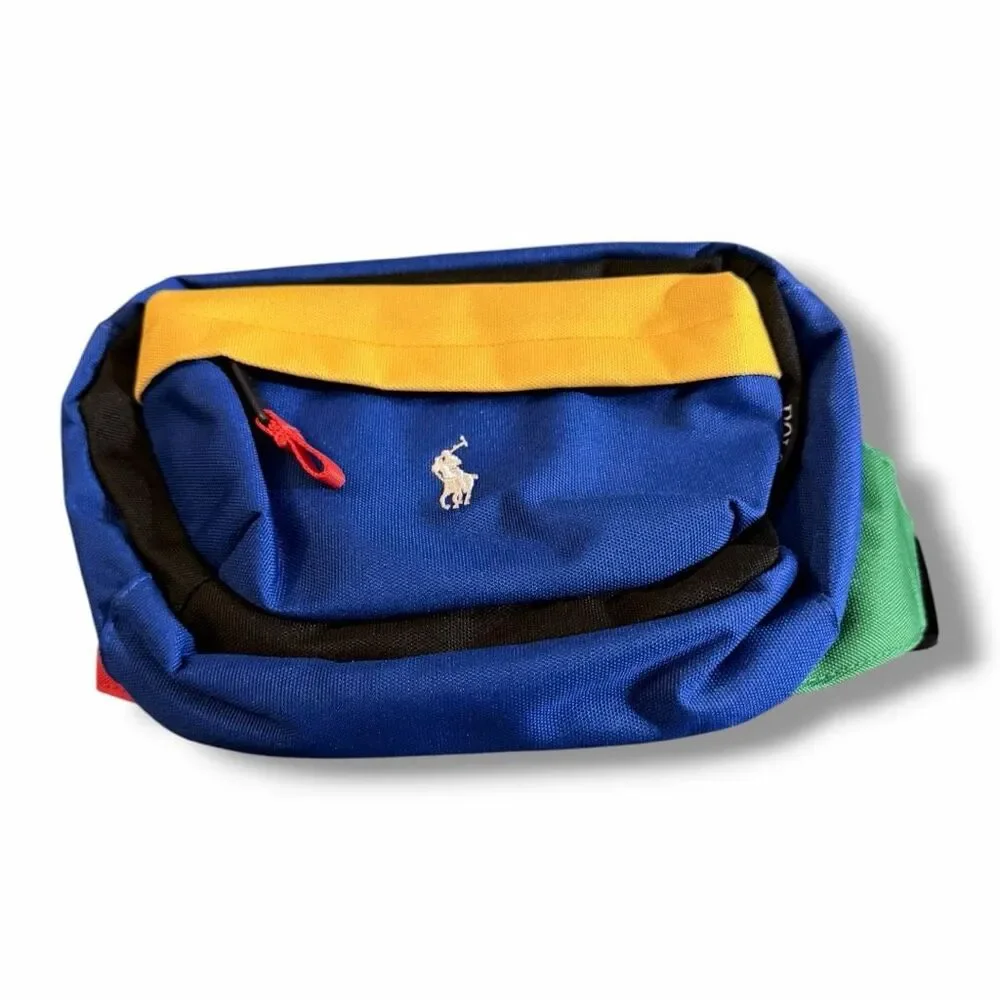 Polo Ralph Lauren Unisex Multi Color Block Cross Body Waist Bag One Size